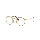 Ray Ban RX3447V Round Metal Havana on Arista Side Prescription Glasses