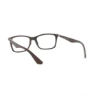 Ray Ban RX7047 Matte Transparent Brown Back Prescription Glasses