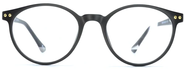 Heat HE2006 Matt Black Glasses Front