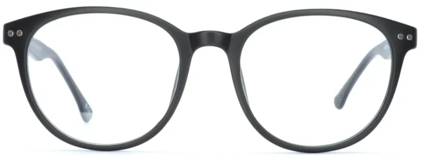 Heat HE2008 Matt Black Glasses front