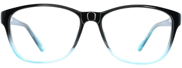 Heat HE2009 Black Blue Glasses front