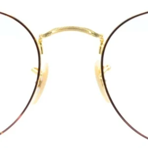 Ray-Ban RX3447V Round Metal Havana on Arista front