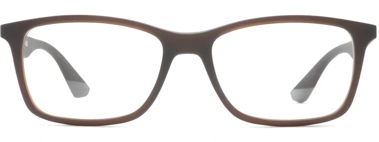 Ray-Ban 7047 Matte Transparent Brown front