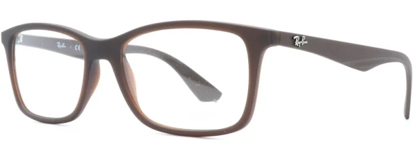 Ray-Ban 7047 Matte Transparent Brown side