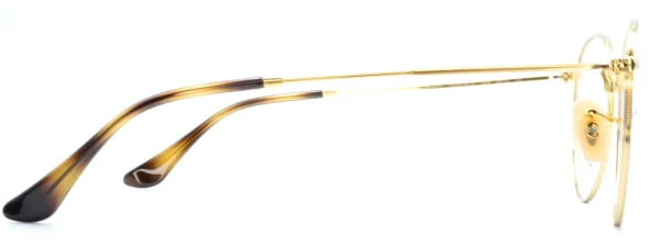 Ray-Ban RX3447V Round Metal Havana on Arista left arm