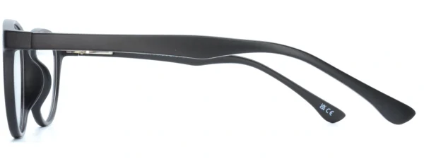 Heat HE2008 Matt Black Glasses right arm