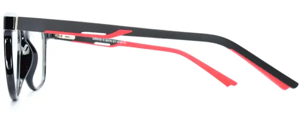 Univo X 5373 Black Red Glasses - Image 3
