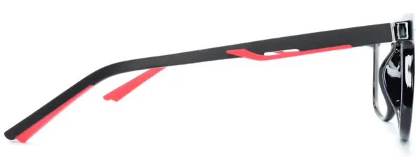 Univo X 5373 Black Red Glasses - Image 4