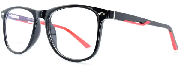 Univo X 5373 Black Red Glasses - Image 2