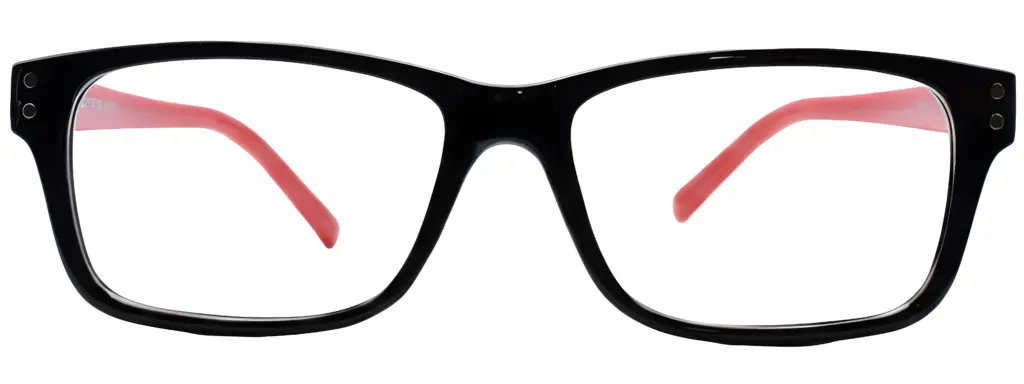 Univo X 5329 Black Red Glasses