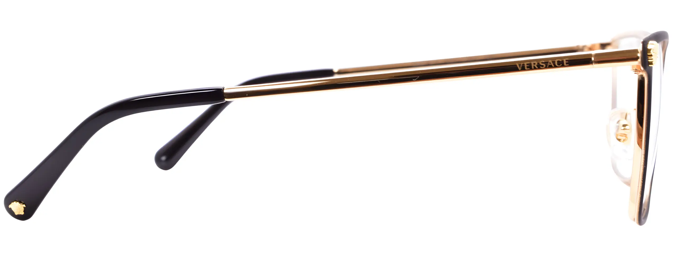 Versace VE1275 Matte Black Gold Glasses - Image 4