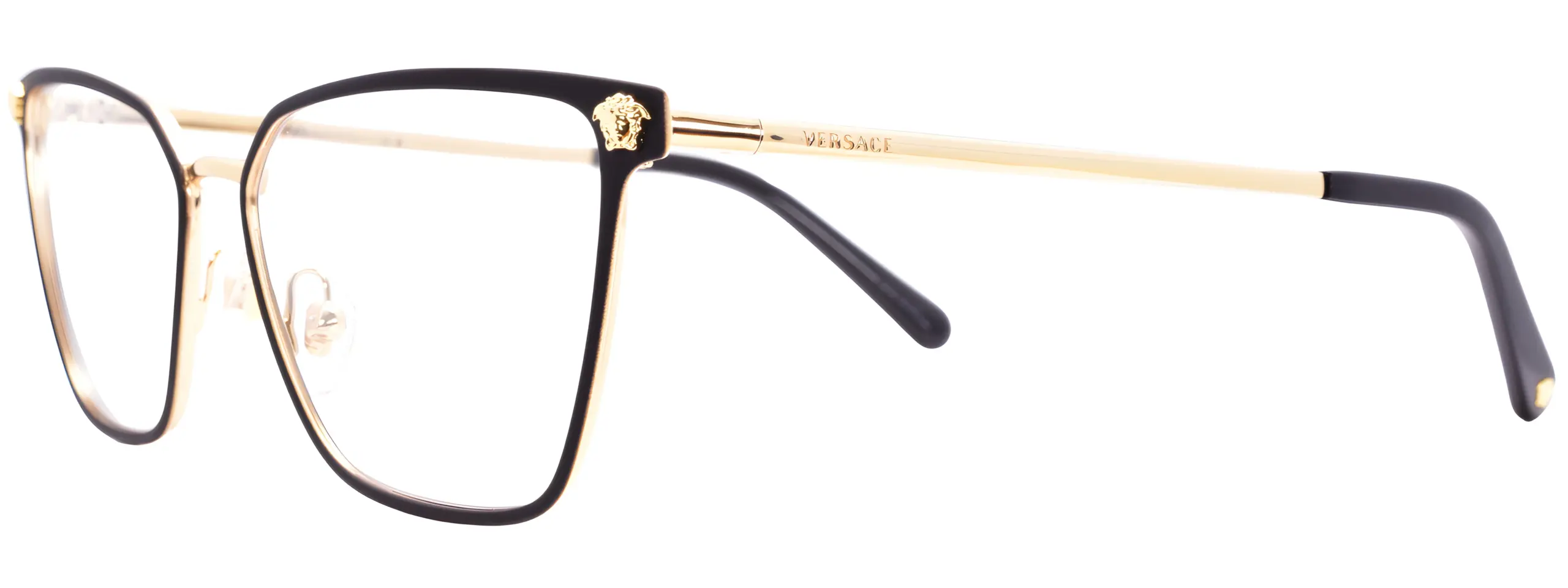 Versace VE1275 Matte Black Gold Glasses - Image 2