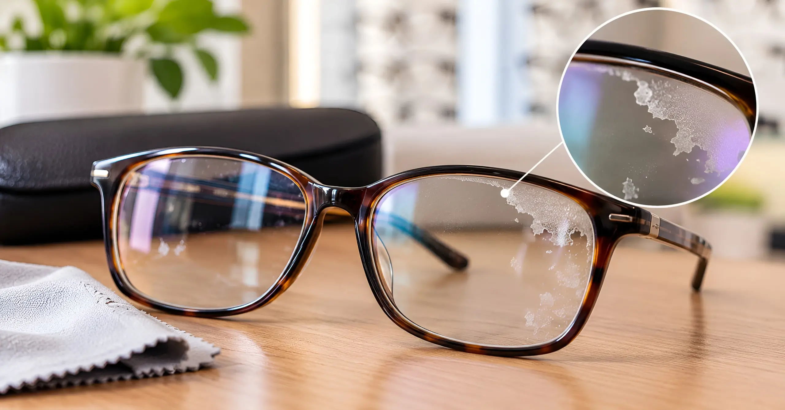 Glasses Lens Coating Peeling